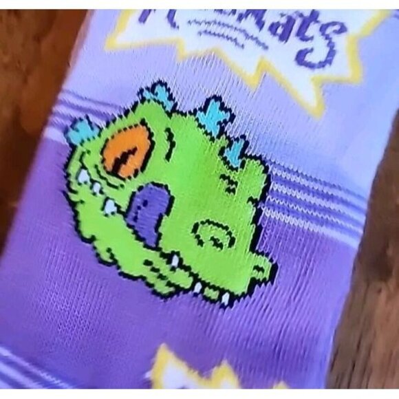 ODD SOX Nickelodeon RUGRATS Brand Logo Novelty Crew Socks Men’s 6-12 Chuckie - Picture 2 of 3